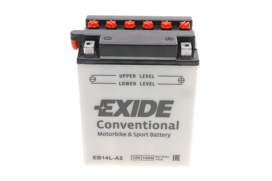 Акумулятор 14Ah-12v Exide (EB14L-A2) (134х89х166) R, EN145 EB14L-A2 фото