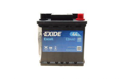 Аккумуляторная батарея 44Ah/400A (175x175x190/+R/B13) Excell EB440 фото