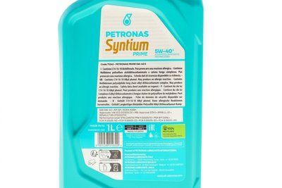 Олива 5W40 SYNTIUM PRIME E (1L) (MB 229.5/VW 502.00/505.00/LL-01/RN0700/RN0710) (API SP)(ACEA A3/B4) заміна для 70731E18EU 71243E18EU фото