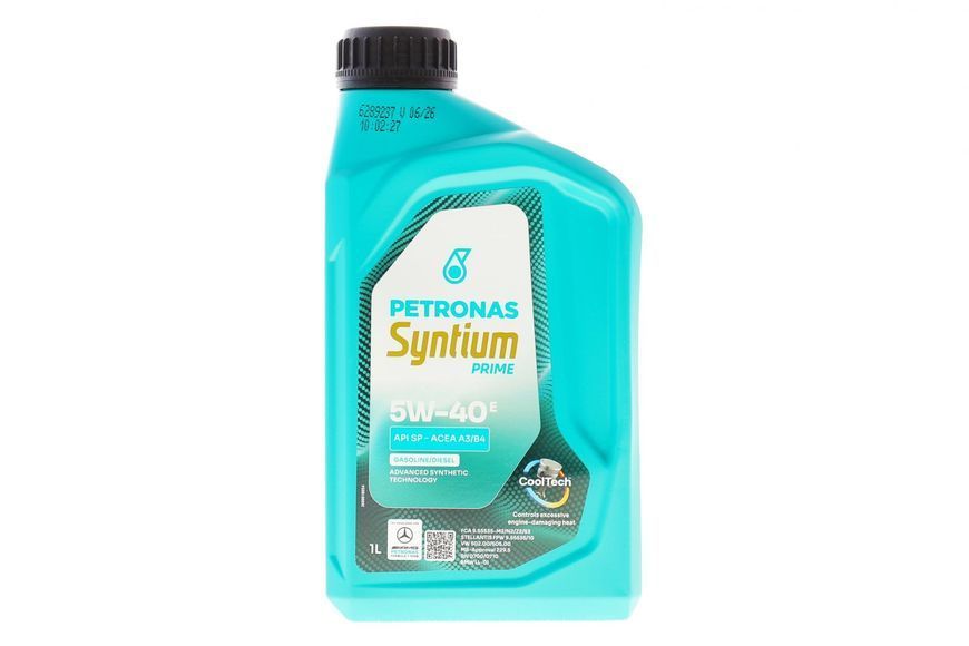 Олива 5W40 SYNTIUM PRIME E (1L) (MB 229.5/VW 502.00/505.00/LL-01/RN0700/RN0710) (API SP)(ACEA A3/B4) заміна для 70731E18EU 71243E18EU фото