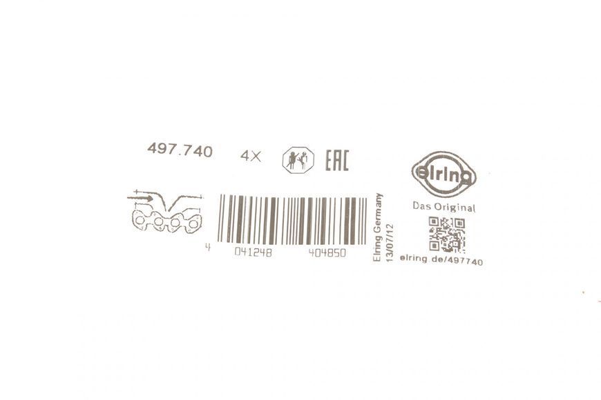 Прокладка впускного колектора AUDI A4 B5, A4 B6, A4 B7; SEAT EXEO, EXEO ST; SKODA SUPERB I; VW PASSAT B5, PASSAT B5.5 1.6/2.0 11.94-09.10 497.740 фото