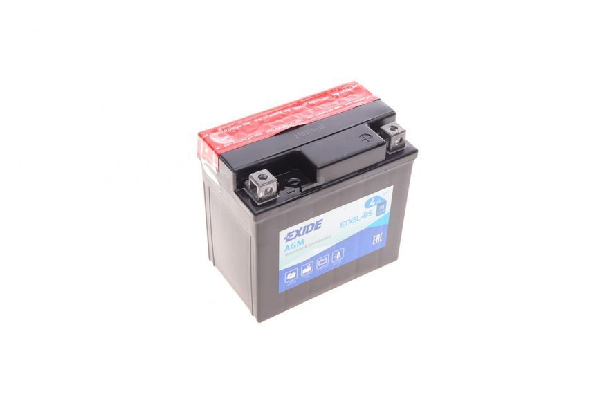 Акумулятор 4Ah-12v Exide AGM (113х70х105), R, EN70 ETX5L-BS фото