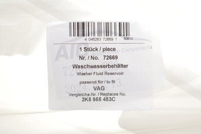 Бачок омивача VW Caddy IV 15- 72669 фото