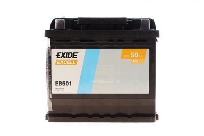 Акумуляторна батарея 50Ah/450A (207x175x190/+L/B13) Excell EB501 фото
