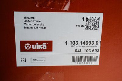 Піддон масляний з отвором Skoda Octavia (13-)/VW Golf (13-),Passat (13-)/Audi A3 (13-)/Seat Leon (13-) (11031409301) VIKA 11031409301 фото