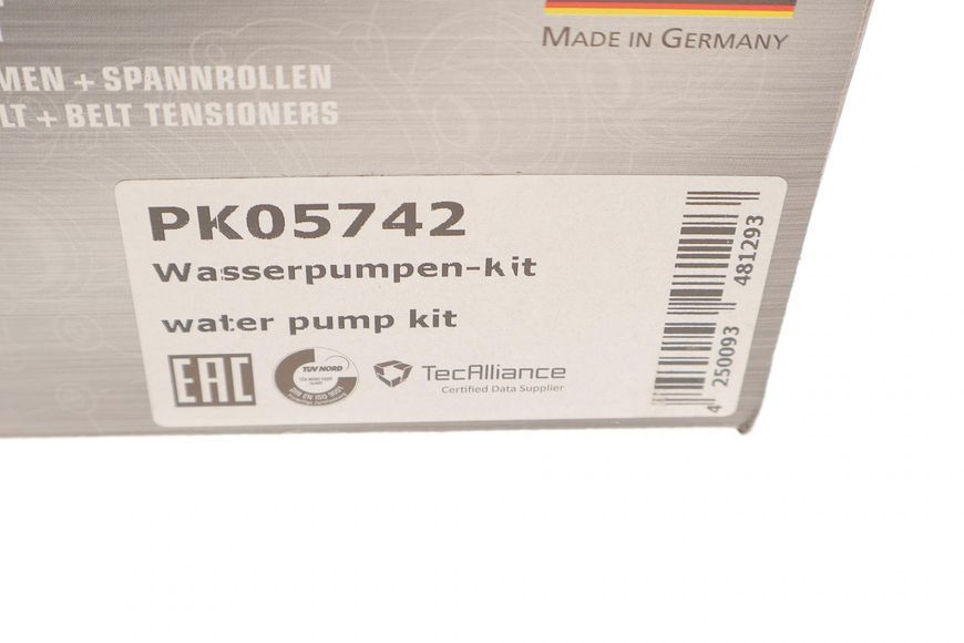 Комплект ГРМ + помпа VW T4 2.4D 90-03, 55/57kw, AJA/AAB PK05742 фото