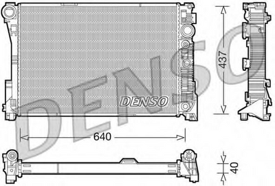 Радіатор охолодження Mercedes-benz DB E212 2.2 OM651 DRM17046 фото