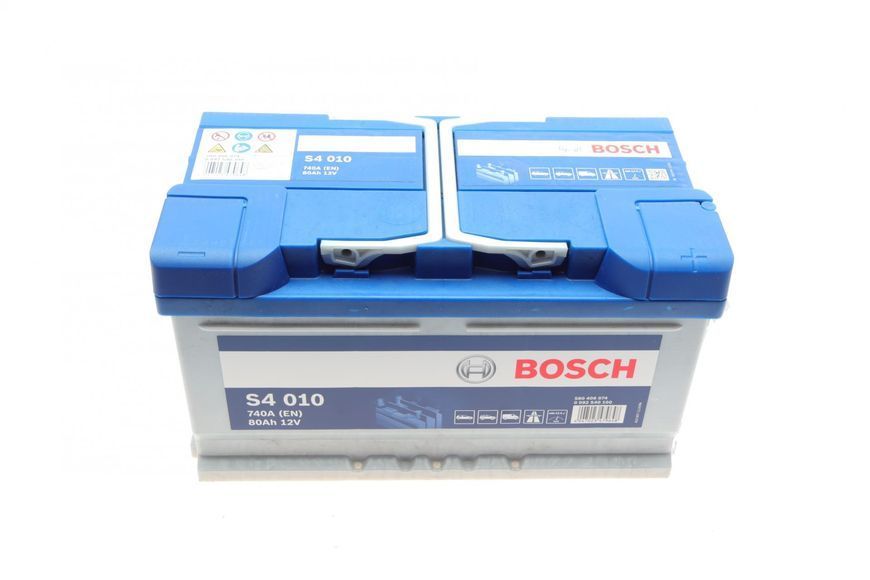 Аккумулятор 80Ah-12v BOSCH (S4010) (315x175x175),R,EN740 0092S40100 фото