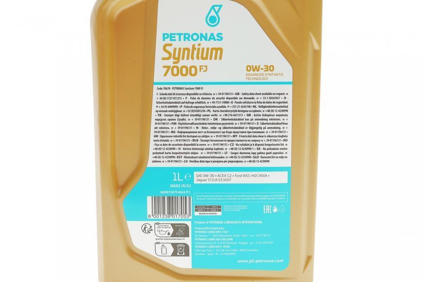 Олива 0W30 SYNTIUM 7000 FJ (1L) (Ford WSS-M2C950-A/Jaguar Land Rover STJLR.03.5007) (ACEA C2) 70670E18EU фото
