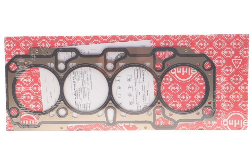 Прокладка головки блоку FIAT 1.9D 99-188A3.000/223A6.000 1 мет. 0,9 MM (вир-во Elring) 028.030 фото