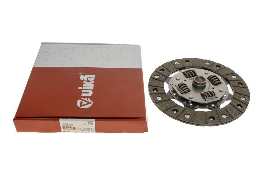 Диск зчеплення VW Golf (82-02), Jetta (82-92), Polo (97-02) / Seat Ibiza (93-99), Toledo (92-99) (31410003701) VIKA 31410003701 фото