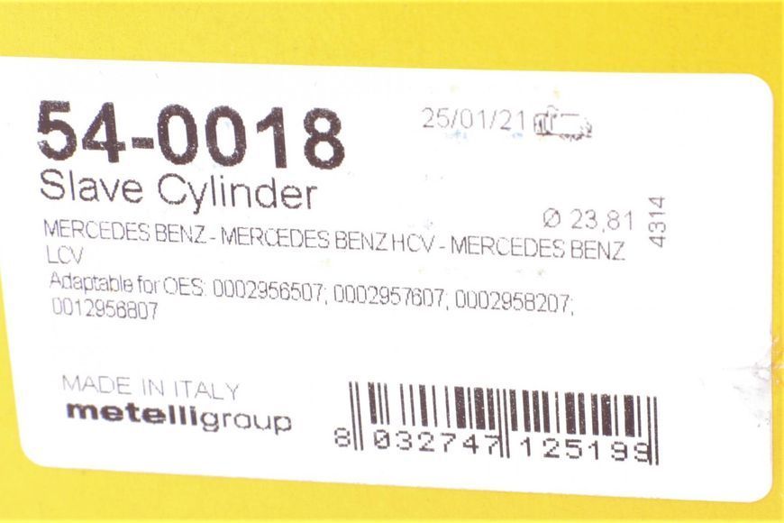 Рабочий цилиндр сцепления (23.81 мм) DB W123,126,L207-210,307-410 77-88 54-0018 фото